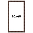 thumbnail image 1 of 20x40 Frame Brown Burl Real Wood Picture Frame Width 1.625 Inches | Interior Frame Depth 0.5 Inches, 1 of 8
