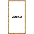 thumbnail image 1 of 20x40 Frame Gold Bamboo Solid Wood Picture Frame | 1 Inch Moulding Width | Interior Frame Depth, 1 of 8