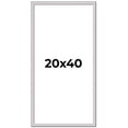 thumbnail image 1 of 20x40 Frame Silver Inner Slope Bevel Picture Frame | 1 Inch Moulding Width | 0.75 Inch Rabbet Depth, 1 of 8