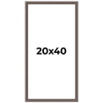 thumbnail image 1 of 20x40 Frame Silver Real Wood Picture Frame Width 1.25 Inches | Interior Frame Depth 0.5 Inches |, 1 of 8