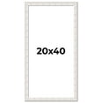thumbnail image 1 of 20x40 Frame White Sonoma Rustic Wood Picture Frame | 1.5 Inch Moulding Width | Complete with UV, 1 of 7