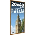 thumbnail image 1 of 20x40 Slim Profile Brown Picture Frame - UV Acrylic, Foam Board Backing, Hanging Hardware, 1 of 8