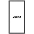 thumbnail image 1 of 20x42 Frame Black Real Wood Picture Frame Width 1.25 Inches | Interior Frame Depth 0.5 Inches |, 1 of 8