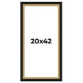 thumbnail image 1 of 20x42 Frame Gold Real Wood Picture Frame Width 2.25 Inches | Interior Frame Depth 0.5 Inches |, 1 of 8