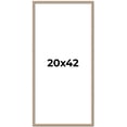 thumbnail image 1 of 20x42 Frame Silver Real Wood Picture Frame Width 0.75 Inches | Interior Frame Depth 0.5 Inches |, 1 of 8