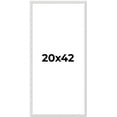 thumbnail image 1 of 20x42 Frame White Real Wood Picture Frame Width 0.75 inches | Interior Frame Depth 0.5 inches |, 1 of 8