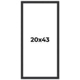 thumbnail image 1 of 20x43 Frame Black Real Wood Picture Frame Width 1.25 Inches | Interior Frame Depth 0.5 Inches |, 1 of 8