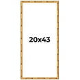 thumbnail image 1 of 20x43 Frame Gold Bamboo Solid Wood Picture Frame | 1 Inch Moulding Width | Interior Frame Depth, 1 of 8
