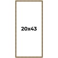 thumbnail image 1 of 20x43 Frame Gold Kingsley Distressed Solid Wood Picture Frame Width 0.75 Inches | Interior Frame, 1 of 8