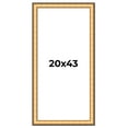 thumbnail image 1 of 20x43 Frame Gold Plein Aire Solid Wood Picture Frame Width 2 Inches | Interior Frame Depth 0.5, 1 of 8