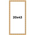 thumbnail image 1 of 20x43 Frame Gold Rustic Solid Wood Picture Frame | 1.25 Inch Wide Moulding | Rustique Gold, 1 of 8