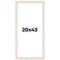 thumbnail image 1 of 20x43 Frame White Real Wood Picture Frame Width 1.5 inches | Interior Frame Depth 0.5 inches | Barn, 1 of 8