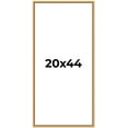 thumbnail image 1 of 20x44 Frame Beaded Gold Solid Wood Picture Frame | 0.75 Inches Moulding Width | Liscio Oro, 1 of 8