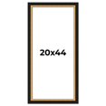 thumbnail image 1 of 20x44 Frame Gold Real Wood Picture Frame Width 2.25 Inches | Interior Frame Depth 0.5 Inches |, 1 of 8