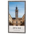 thumbnail image 1 of 20x44 Frame Silver Grey Distressed Solid Wood Picture Frame | 0.75 Inch Moulding Width | Interior, 1 of 8