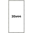 thumbnail image 1 of 20x44 Frame Silver Grey Distressed Solid Wood Picture Frame | 0.75 Inch Moulding Width | Interior, 1 of 8