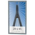 thumbnail image 1 of 20x45 Frame Blue Scuffed Farm Board Solid Wood Picture Frame Width 0.75 Inches | Interior Depth 0.5, 1 of 8