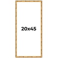 thumbnail image 1 of 20x45 Frame Gold Bamboo Solid Wood Picture Frame | 1 Inch Moulding Width | Interior Frame Depth, 1 of 8