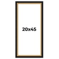 thumbnail image 1 of 20x45 Frame Gold Real Wood Picture Frame Width 2.25 Inches | Interior Frame Depth 0.5 Inches |, 1 of 8