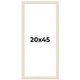 thumbnail image 1 of 20x45 Frame White Real Wood Picture Frame Width 1.5 inches | Interior Frame Depth 0.5 inches | Barn, 1 of 8
