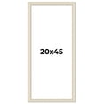 thumbnail image 1 of 20x45 Frame White Real Wood Picture Frame Width 1.75 inches | Interior Frame Depth 0.5 inches |, 1 of 8