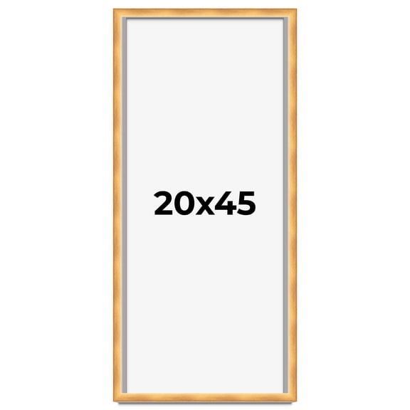 20x45 Shadow Box Bronze Cross-Brushed Display Frame | 1.625 Inches Deep Solid Wood | UV Resistant