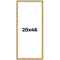 thumbnail image 1 of 20x46 Frame Gold Bamboo Picture Frame - Complete Modern Photo Frame Includes UV Acrylic Shatter, 1 of 8