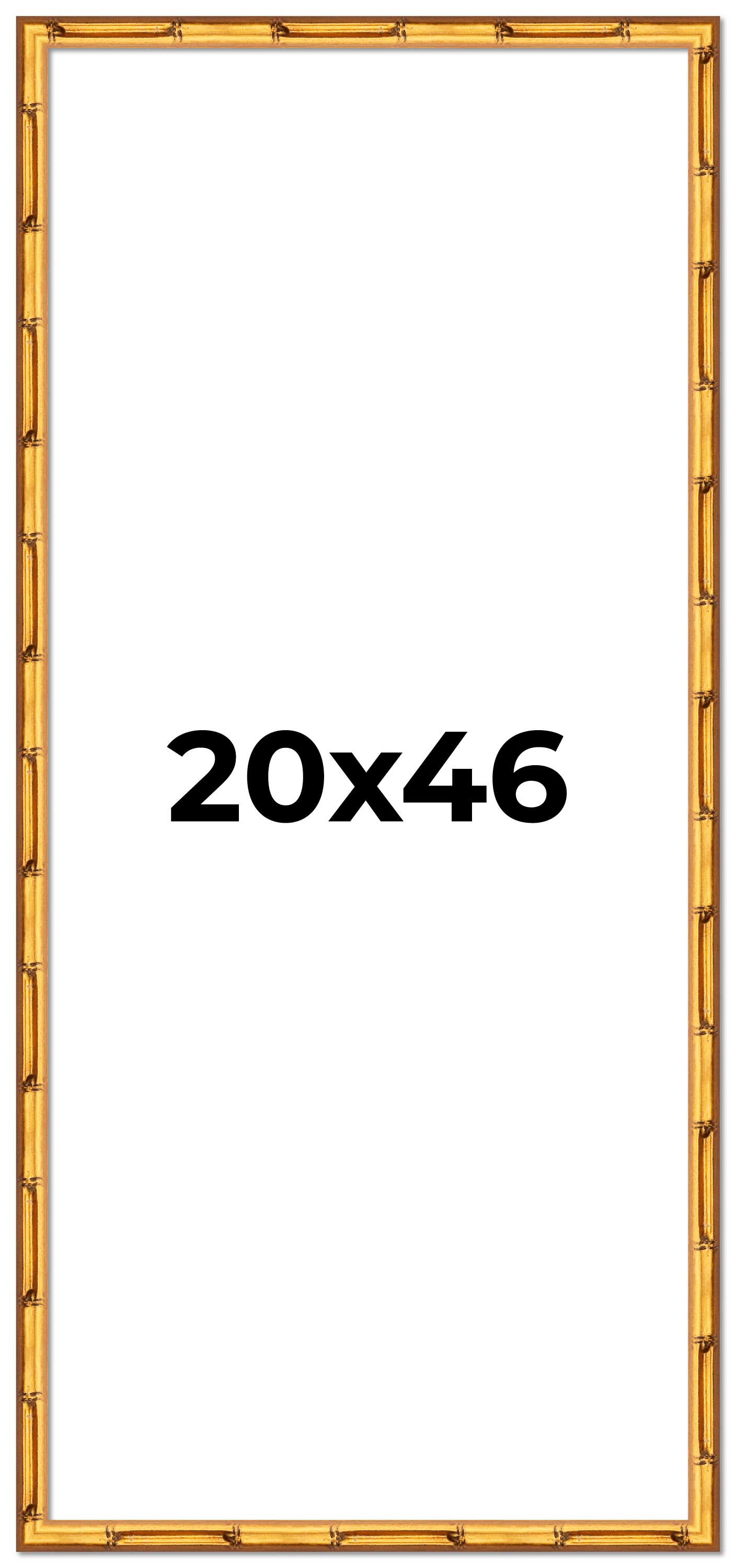20x46 Frame Gold Bamboo Solid Wood Picture Frame | 0.75 Inch Moulding ...