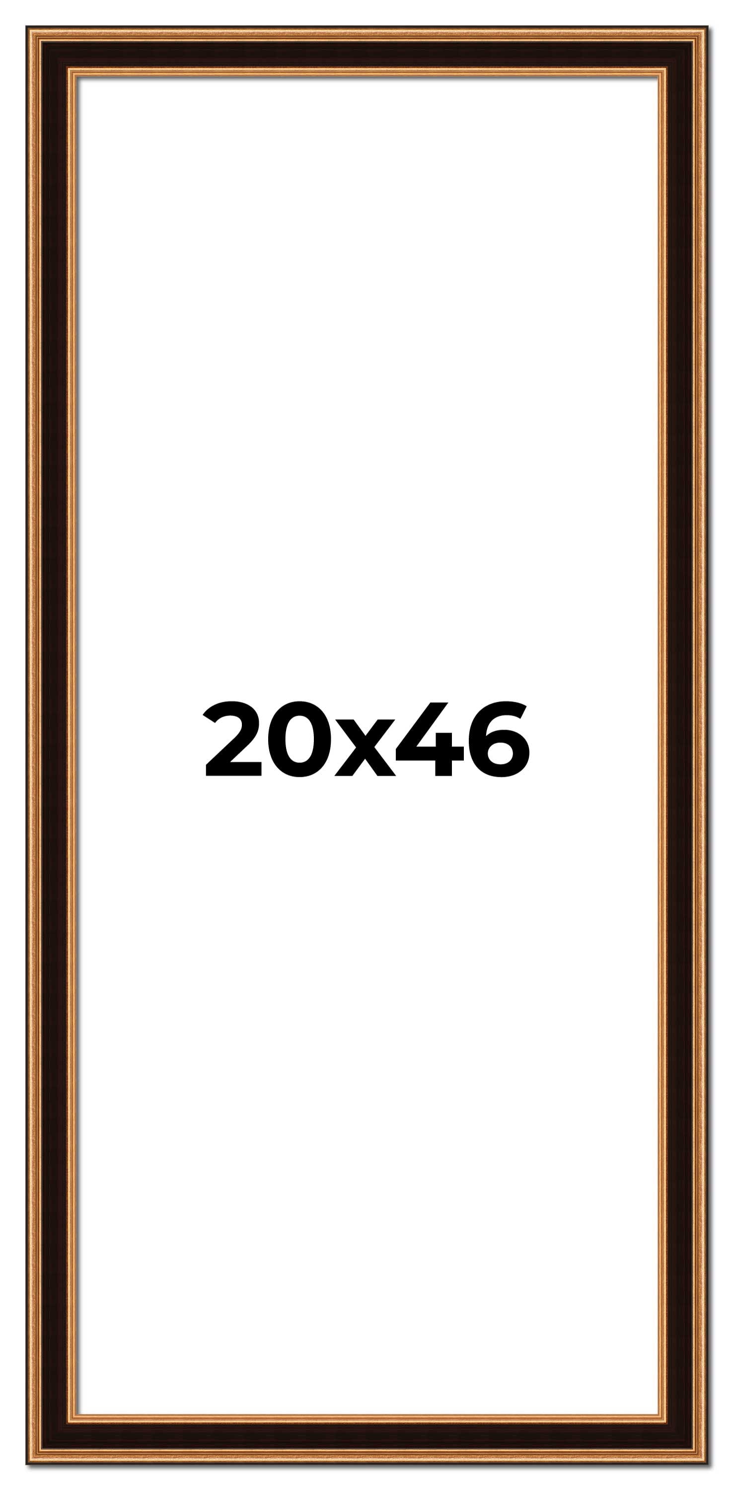 20x46 Frame Gold Brown Plein Air Vintage Solid Wood Picture Frame | 1. ...