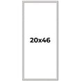 thumbnail image 1 of 20x46 Frame Silver Inner Slope Bevel Picture Frame | 1 Inch Moulding Width | 0.75 Inch Rabbet Depth, 1 of 8
