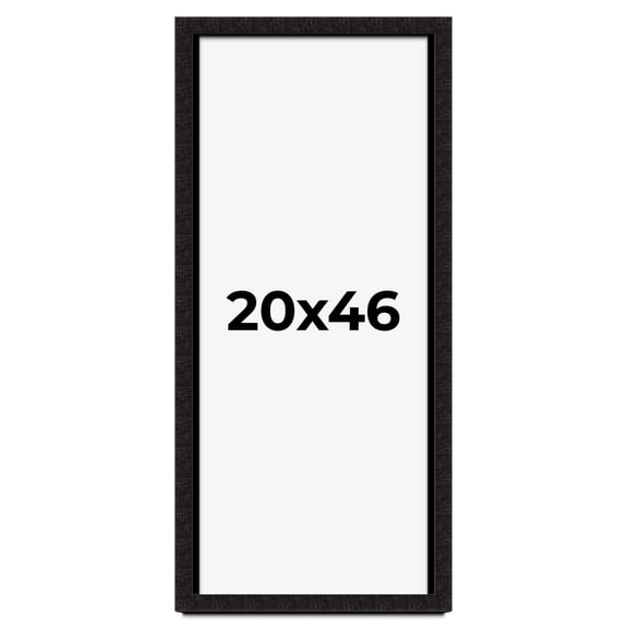 20x46 Shadow Box Black Solid Wood Display Picture Frame | 1 Inch Rabbet Depth | | 1.375 Inch