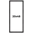 thumbnail image 1 of 20x48 Frame Black Rustic Barnwood Solid Wood Picture Frame | 1.5 Inch Moulding Width | Includes UV, 1 of 8