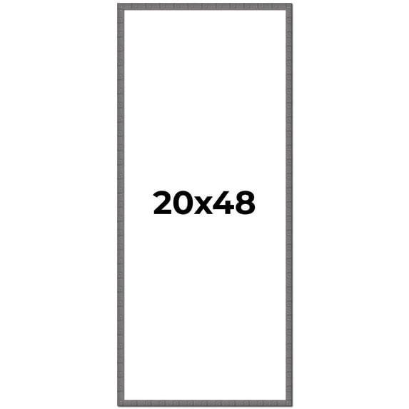 20x48 Frame Blue Kingsley Pewter Solid Wood Picture Frame Width 0.75 Inches |Interior Depth 0.5