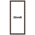 thumbnail image 1 of 20x48 Frame Brown Burl Real Wood Picture Frame Width 1.625 Inches | Interior Frame Depth 0.5 Inches, 1 of 8
