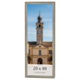thumbnail image 1 of 20x48 Frame Grey Solid Wood Picture Frame Width 1 Inches | Interior Frame Depth 0.5 Inches |, 1 of 8