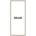 thumbnail image 1 of 20x48 Frame Grey Solid Wood Picture Frame Width 1 Inches | Interior Frame Depth 0.5 Inches |, 1 of 8