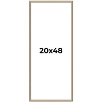 20x48 Frame Silver Real Wood Picture Frame Width 0.75 Inches | Interior Frame Depth 0.5 Inches |
