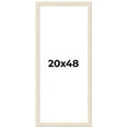 thumbnail image 1 of 20x48 Frame White Real Wood Picture Frame Width 1.5 inches | Interior Frame Depth 0.5 inches | Barn, 1 of 8