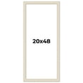 thumbnail image 1 of 20x48 Frame White Real Wood Picture Frame Width 1.75 inches | Interior Frame Depth 0.5 inches |, 1 of 8