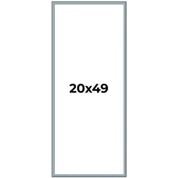20x49 Frame Rustic Sky Blue Solid Wood Picture Frame | 0.75 Inch Moulding Width |Includes UV
