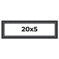 thumbnail image 1 of 20x5 Frame Black Real Wood Picture Frame Width 1.25 inches | Interior Frame Depth 0.5 inches |, 1 of 8
