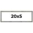 thumbnail image 1 of 20x5 Frame Silver Grey Distressed Solid Wood Picture Frame | 0.75 Inch Moulding Width | Interior, 1 of 8