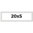 thumbnail image 1 of 20x5 Frame White Real Wood Picture Frame Width 0.75 inches | Interior Frame Depth 0.5 inches |, 1 of 8