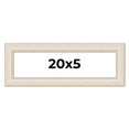thumbnail image 1 of 20x5 Frame White Real Wood Picture Frame Width 1.75 inches | Interior Frame Depth 0.5 inches |, 1 of 8