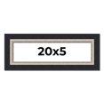 thumbnail image 1 of 20x5 IN Frame Black Real Wood Picture Frame Width 2.25 Inches | Interior Frame Depth 0.5 Inches |, 1 of 8