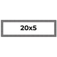 thumbnail image 1 of 20x5 IN Frame Blue Kingsley Pewter Solid Wood Picture Frame Width 0.75 Inches |Interior Depth 0.5, 1 of 8