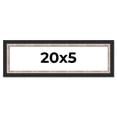 thumbnail image 1 of 20x5 IN Frame Silver Real Wood Picture Frame Width 1.25 Inches | Interior Frame Depth 0.75 Inches |, 1 of 8