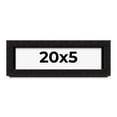 thumbnail image 1 of 20x5 Shadow Box Black Solid Wood Display Picture Frame | 1 Inch Rabbet Depth | | 1.375 Inch, 1 of 4