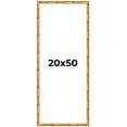 thumbnail image 1 of 20x50 Frame Gold Bamboo Solid Wood Picture Frame | 1 Inch Moulding Width | Interior Frame Depth, 1 of 8