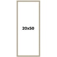 thumbnail image 1 of 20x50 Frame Grey Solid Wood Picture Frame Width 1 Inches | Interior Frame Depth 0.5 Inches |, 1 of 8